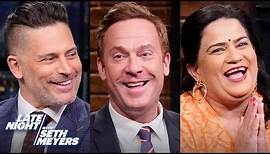Joe Manganiello, Jonathan Lemire, Zarna Garg | Late Night with Seth Meyers