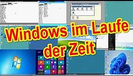 Alle Windows 1.0 bis Windows 11 - Alle Windows Versionen im Zeitraffer überblick!