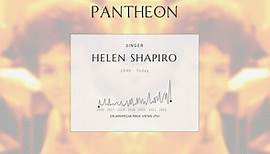 Helen Shapiro Biography | Pantheon