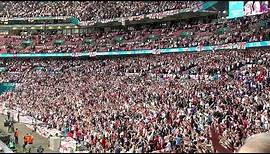 England fans singing Sweet Caroline before the Euro 2020 Final 11/07/21