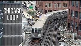 Der Chicago-Loop (CTA) - Chicago, Illinois im Oktober 2023