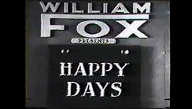 Happy Days (1929) Pt. 1 - Charles Farrell, Janet Gaynor, George Jessel, El Brendel, Ann Pennington, 
