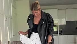 This skirt 😍 Skirt Zara: 5107/004 Body Zara: 3641/328 Leather jacket: 3427/811 Boots: Mango (linked in stories) #summeroutfitideas #zaraoutfit #casualchicstyle #casualstyles #casualootd #dailyfashionideas #coolgirlstyle #springoutfitideas #springtrends #springfashiontrends2023