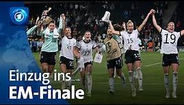 Fußball: Deutsches Frauen-Nationalteam zieht ins EM-Finale ein
