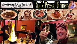 New Orleans French Quarter Restaurant Review: Duck Press Dinner at Antoine’s Restaurant