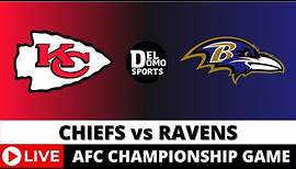 KANSAS CITY CHIEFS VS BALTIMORE RAVENS LIVE - NFL Game Score JAN 28, 2024 - AFC Championship Game