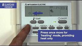 Mitsubishi Air Conditioning Control Panel How To Guide