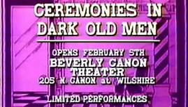 1988 "Ceremonies in Dark Old Men" commercial