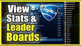 How to Check your Stats, Ranked and Leaderboard Position in Rocket League (Fast Method!)