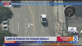 L.A. police chase ends with shots fired