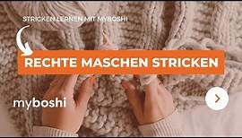Rechte Maschen stricken | myboshi
