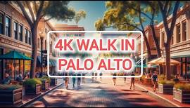 4K Walk in Palo Alto, California, USA - Central hub of Silicon Valley