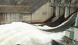 Wivenhoe Dam Flood Water Release SPECTACULAR FOOTAGE