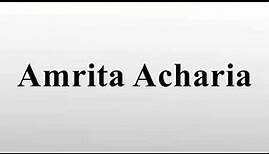Amrita Acharia
