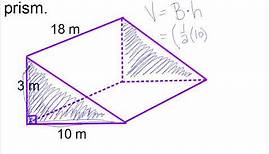 Triangular prism volume