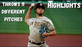 Yu Darvish Showing Off His Repertoire (2021 Padres Highlights)