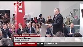 2010 Labour manifesto launch