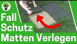 Fallschutzmatten Verlegen ✅ TOP ANLEITUNG: Wie Gummi Fallschutzplatten im Garten Legen & Schneiden?
