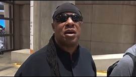 Stevie Wonder Reacts To Rumors That He's Not Actually Blind At LAX