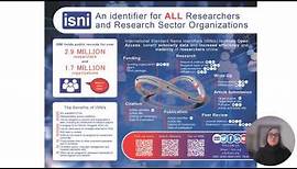 ISNI: An Identifier for all Researchers and Research Sector Organizations