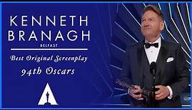 Kenneth Branagh Wins Best Original Screenplay for 'Belfast' | 94th Oscars