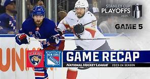 Gm 5: Panthers @ Rangers 5/30 | NHL Highlights | 2024 Stanley Cup Playoffs