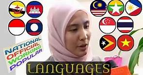 National & Official Languages, Working Languages and Popular Foreign Languages in Southeast Asia