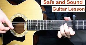 Safe and Sound - Taylor Swift Guitar Lesson Tutorial Chords ft. Civil Wars