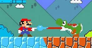 Cat Mario : Mario touches Everything it Turns into ICE in Super Mario Bros. | Game Animation ?
