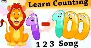 Learn Counting 1- 100 | Easy Numbers Song In English For Kids - Beginners | 1-100 Rhyme