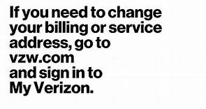How to Change Billing or Service Address