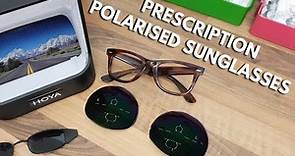 Polarised prescription lenses example demonstration