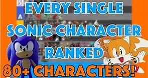 Ranking Every Single Sonic Character: 80+ Characters from Sonic's Entire History