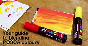 How to blend POSCA colours