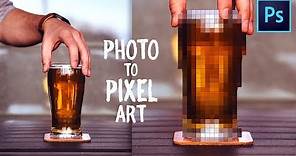 How to Make Pixel Art from Photos - Photoshop Tutorial