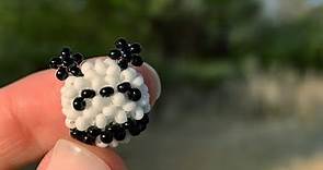 🐼 Cute DIY Beaded Panda: Mini Amigurumi Tutorial
