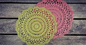 How To Crochet Easy Round Lace Doily