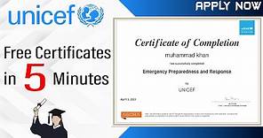 UNICEF Free Online Courses | Free Online Certificates | How to Enroll?