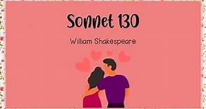 Grade 12 Poetry: 'Sonnet 130' by William Shakespeare