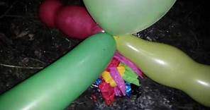 Burning and popping balloons