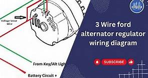3 Wire Ford Alternator Regulator Wiring Diagram