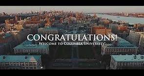 Congratulations! Welcome to Columbia!