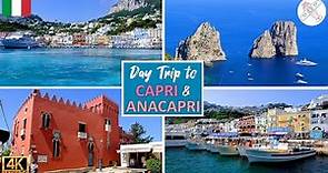 ISLAND OF CAPRI │ ITALY. DAY TRIP to CAPRI & ANACAPRI in 4K. PLACES TO SEE, PRICING & TIPS.