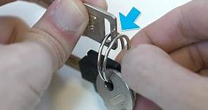 鐵環鑰匙圈很難打開？7個方法，輕鬆不費力打開鑰匙圈，把鑰匙套進去！