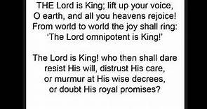 The Lord is King; lift up your voice • Josiah Conder (1836)