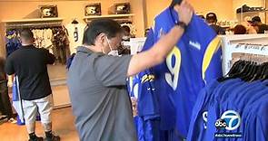 LA Rams set up fan store at 'The Grove' on week leading up to Super Bowl LVI