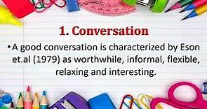 Interpersonal Communication: Conversation, Dialogue, and Interview