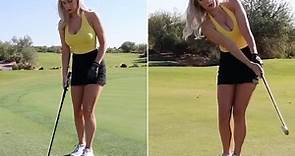 Paige Spiranac shows her Instagram followers how to ‘bump and run’