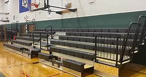 Our new electric bleachers... - Our Savior Lutheran School