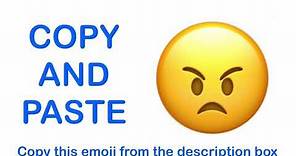 Angry Face EMOJI ( APPLE ) - COPY and PASTE EMOJIS 😠